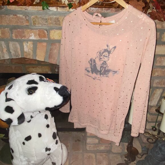 LC Lauren Conrad Disney Bambi Collection Thumper Bunny Tunic Sweater Top NWT S - Picture 1 of 11